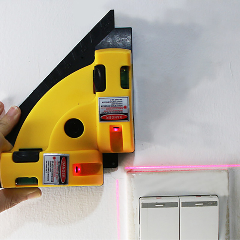 Dešinio kampo 90 laipsnių kvadratinis lazerio lygis Aukštos kokybės lygio įrankis Lazerinis matavimo įrankio lygio lazeris