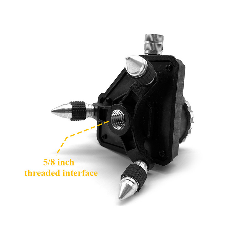 GRT aliuminio lydinio lazerinio lygio trikojo laikiklis 360 laipsnių besisukantis koregavimas judančiam baziniam trikojo para nivel lazeriui