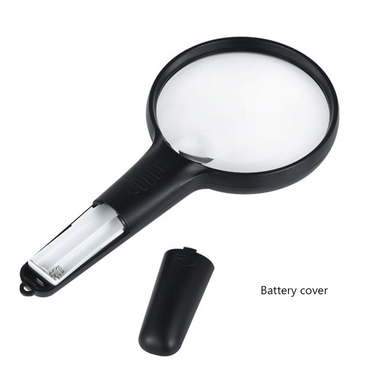10x/20x ръчна лупа с 12 светодиодни светлини Лупа с осветена лупа за възрастни хора Четене Ремонт Лупа за проверка