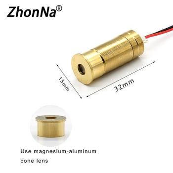 Green Light Laser Module 532nm 45mW Starlight Cross Horizontal Line Metal Laser Head DC2.3-5V Stage Lawn Lights