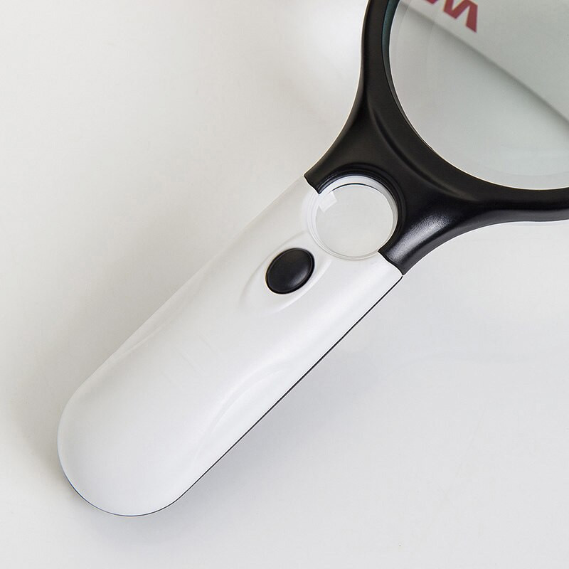 3 LED-valgustit 45-kordse suurendusklaasiga objektiiviga minitaskuga käeshoitav mikroskoop Ehete lugemiseks luup käeshoitavad luubid