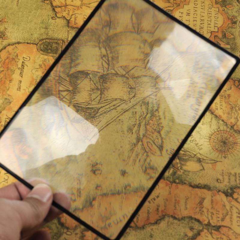 A5 viso puslapio didelio lapo didinamasis stiklas didinamasis stiklas skaitymo pagalbinis lęšis Fresnel Ne skaitymo stiklas objektyvas Knygos puslapio padidinimas X3