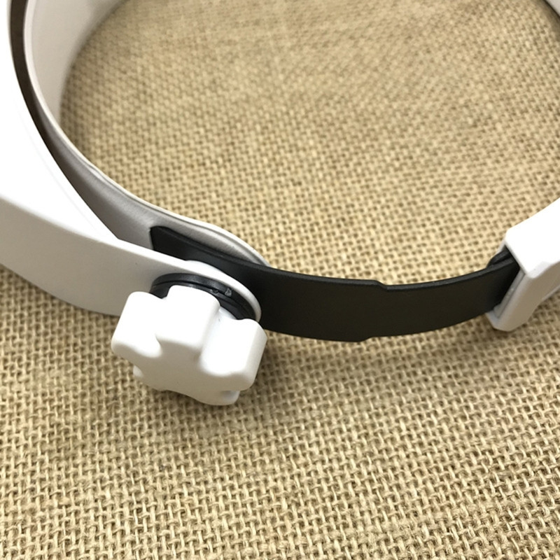 Suurendusklaasid LED-valgusti lambipea luup juveliiri peapael Luup silmaklaasid optiline klaastööriist M4YD