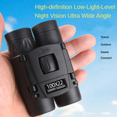Pārnēsājams tālummaiņas HD jaudīgs binoklis liela attāluma teleskops Jumelles salokāms vājā apgaismojumā nakts redzamības binokļi medībām kempingā