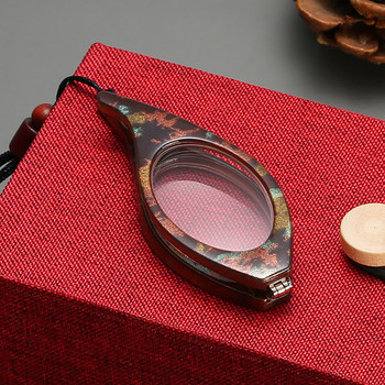Мини висящи на врата очила за четене лупа сгъваема преносима ултра-лека HD лупа стари леки очила за възрастни хора