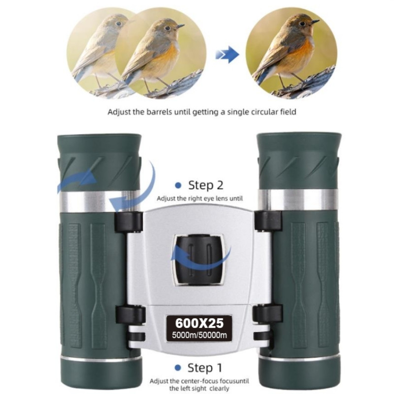 Új, továbbfejlesztett távcső Erőteljes HD, nagy hatótávolságú összecsukható mini teleszkóp FMC BAK4 optika vadászat sportokhoz kültéri kempingezéshez