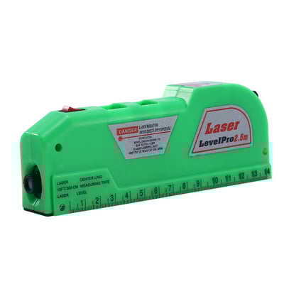 1 ks viacúčelová vodováha laserová horizontálna vertikálna meracia páska zarovnávač bublín pravítko zarovnávač štandardné a metrické pravítka krížová čiara