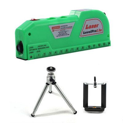 1 ks viacúčelová vodováha laserová horizontálna vertikálna meracia páska zarovnávač bublín pravítko zarovnávač štandardné a metrické pravítka krížová čiara