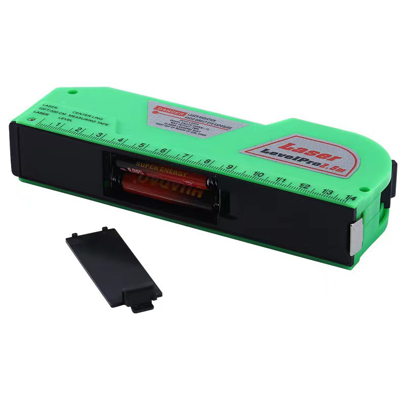 1 ks viacúčelová vodováha laserová horizontálna vertikálna meracia páska zarovnávač bublín pravítko zarovnávač štandardné a metrické pravítka krížová čiara