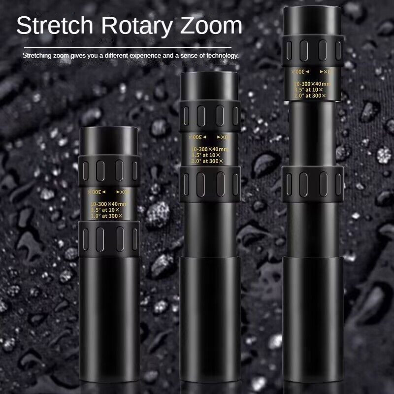 Monokuliarinis teleskopas Zoom HD nešiojamas stiprus žiūronas ilgo nuotolio profesionalus šlifavimo stiklas žemo naktinio matymo kelioninis Bak4 teleskopas
