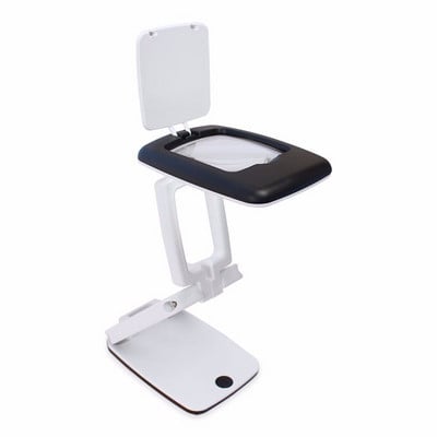 Skladacia osvetlená lupa 3X stolová lupa 9 LED s LED podporou čítanie klenotnícka lupa stolová lupa Loep