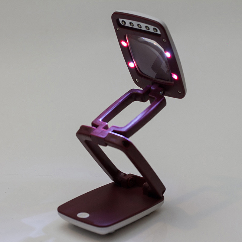 Skladacia osvetlená lupa 3X stolová lupa 9 LED s LED podporou čítanie klenotnícka lupa stolová lupa Loep