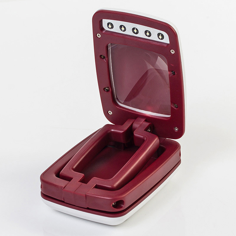 Skladacia osvetlená lupa 3X stolová lupa 9 LED s LED podporou čítanie klenotnícka lupa stolová lupa Loep