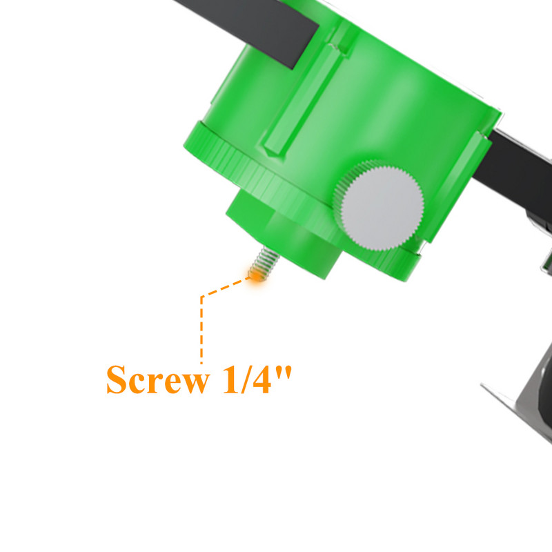 GRT laserová vodováha na stenu, super silný magnetický držiak pre 8/12/16 riadkov, 3D laserová vodováha, závit 1/4'', závesný držiak