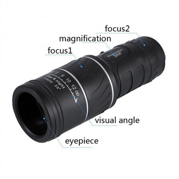 Ισχυρό μονόφθαλμο τηλεσκόπιο 40x60 HD Zoom Κιάλια μεγάλης εμβέλειας Night Vision Spyglass για υπαίθριο κάμπινγκ Εργαλεία παρατήρησης πουλιών