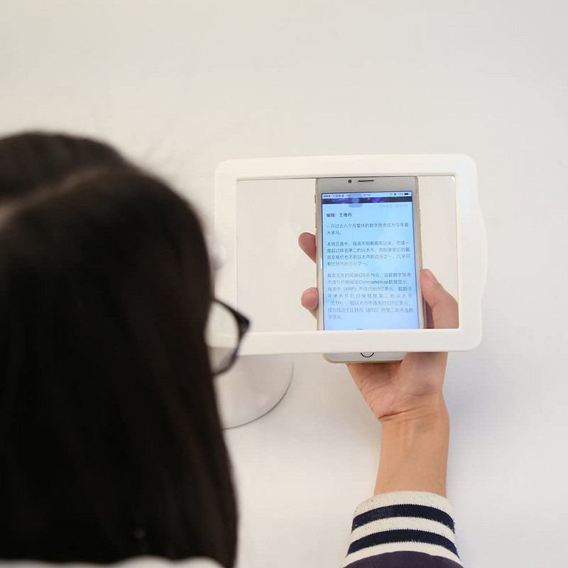 Praktická LED zväčšovacia lupa na čítanie, stolová lampa, jasnejšia lampa pre staršie čítanie, multifunkčné čítacie nástroje