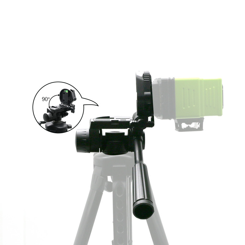 CLUBIONA Ρυθμιζόμενος προσαρμογέας κεφαλής κλίσης τριπόδου 1/4" ή 5/8" βάσης βάσης στήριξης κεφαλής γρήγορης απελευθέρωσης για κάμερα επιπέδου λέιζερ
