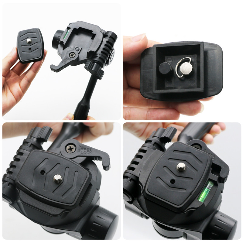 CLUBIONA Ρυθμιζόμενος προσαρμογέας κεφαλής κλίσης τριπόδου 1/4" ή 5/8" βάσης βάσης στήριξης κεφαλής γρήγορης απελευθέρωσης για κάμερα επιπέδου λέιζερ