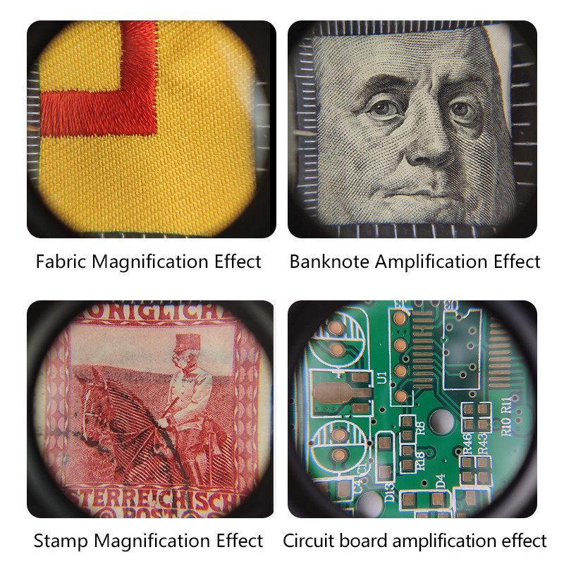 1 ks 28 mm 10X mikroskop skladací lupový stojan s lupou a stupnicou pre textilný optický mini skladací lupový nástroj