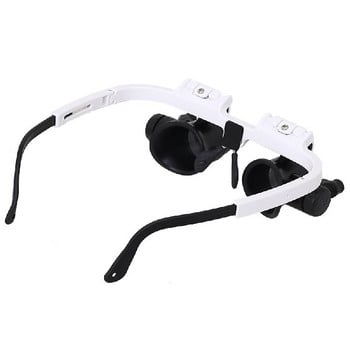 UYANGG Head-Mounted Microscope Telescopic Jeweler Μεγεθυντικός φακός 8x 15x 23x Μεγεθυντικός φακός 2 Led Lights Μεγεθυντικός φακός Εργαλείο επισκευής