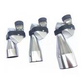 Prijenosni 12x32 mini monokularni teleskop srebrni metalni optički monokular kutnog oblika visoke rezolucije za kampiranje na otvorenom