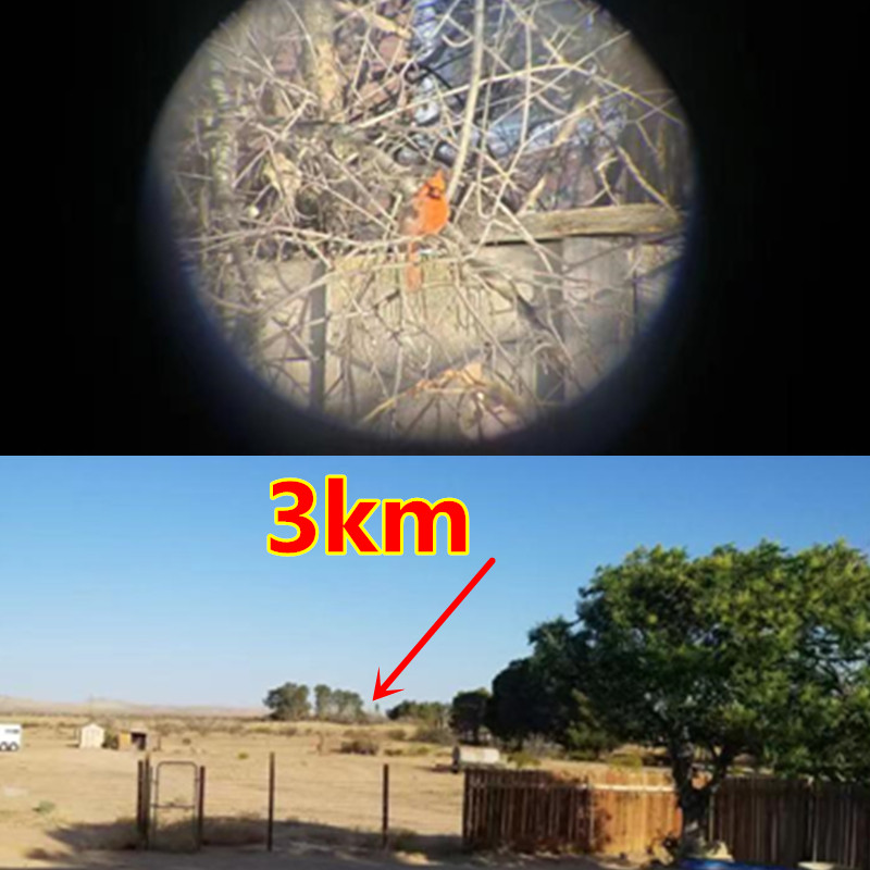 300X25 HD galingi žiūronai 5000 m/50 000 m ilgo nuotolio sulankstomas mini teleskopas BAK4 FMC optika, skirta medžioklei, sportui, lauko stovyklavimui