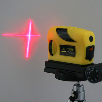 360-градусов лазерен нивелир, самонивелиращ се, 2 линии, 1 точка, хоризонтална и вертикална червена мярка Drop Доставка