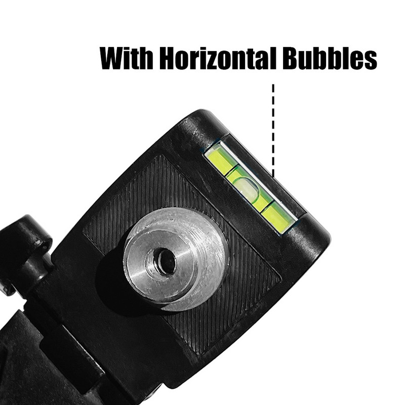 Nastaviteľný adaptér pre laserovú vodováhu MaKeDa pre statív, naklápaciu hlavu a skrutku 1/4" a 5/8" so závitom. Adaptér pre hlavu stojana s konzolou.