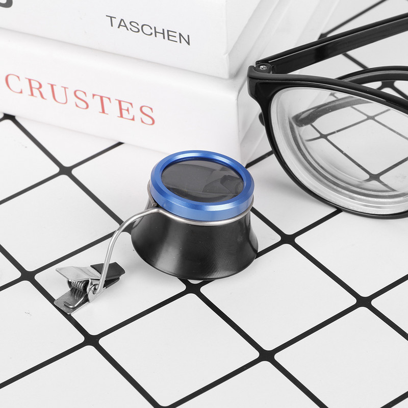 Κλιπ κράματος αλουμινίου Μονόφθαλμος μεγεθυντικός φακός φακός μεγεθυντικός φακός Εργαλείο επισκευής κοσμηματοπωλείου γυαλιών