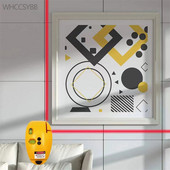 Mini vertikalus gulsčiukas Ool lazerinis nivelyras lazerinis tiesus lygis 90 laipsnių pelės formos plastikinis savaime išsilyginantis matavimo įrankis