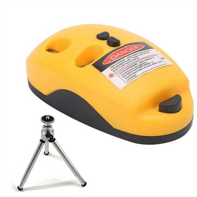 Mini vertikalus gulsčiukas Ool lazerinis nivelyras lazerinis tiesus lygis 90 laipsnių pelės formos plastikinis savaime išsilyginantis matavimo įrankis