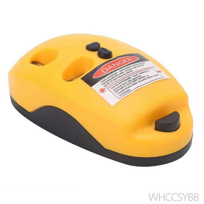 Mini vertikalus gulsčiukas Ool lazerinis nivelyras lazerinis tiesus lygis 90 laipsnių pelės formos plastikinis savaime išsilyginantis matavimo įrankis