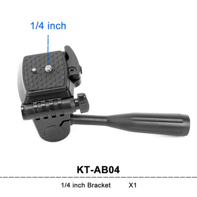Kaitian 360-stupňový držiak pre statív 4D laserová vodováha s 360-stupňovým otočným nastavením uhla 5/8 alebo 1/4 palca, odnímateľný konektor, vodováhy