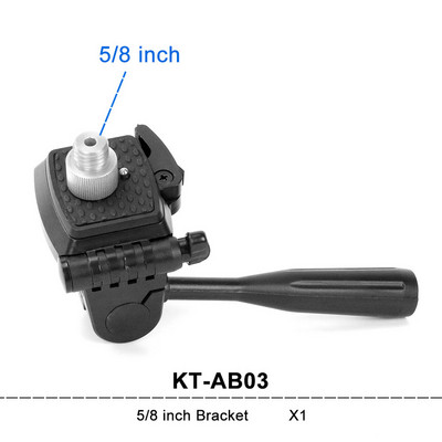 Kaitian 360-stupňový držiak pre statív 4D laserová vodováha s 360-stupňovým otočným nastavením uhla 5/8 alebo 1/4 palca, odnímateľný konektor, vodováhy
