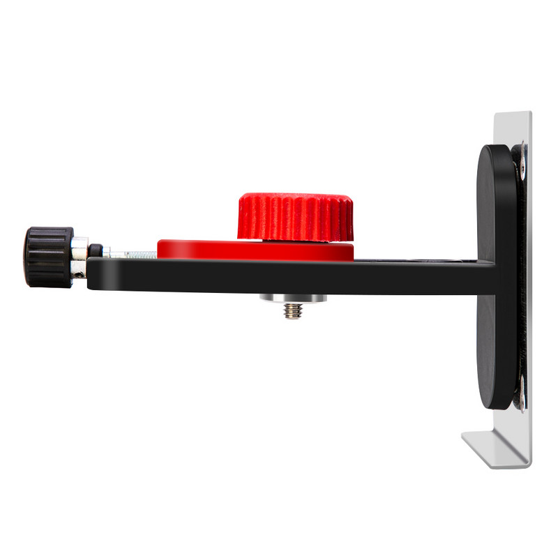 Magnetiline seinaklamber universaalsetele lasertasemetele 1/4" keermega reguleeritav tasandustugi