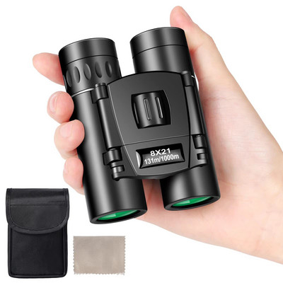Ďalekohľad APEXEL 8X21 Mini vreckový kompaktný HD ďalekohľad s objektívom so zoomom, jednoduché zaostrovanie, prenosný vonkajší ďalekohľad na kempovanie a cestovanie