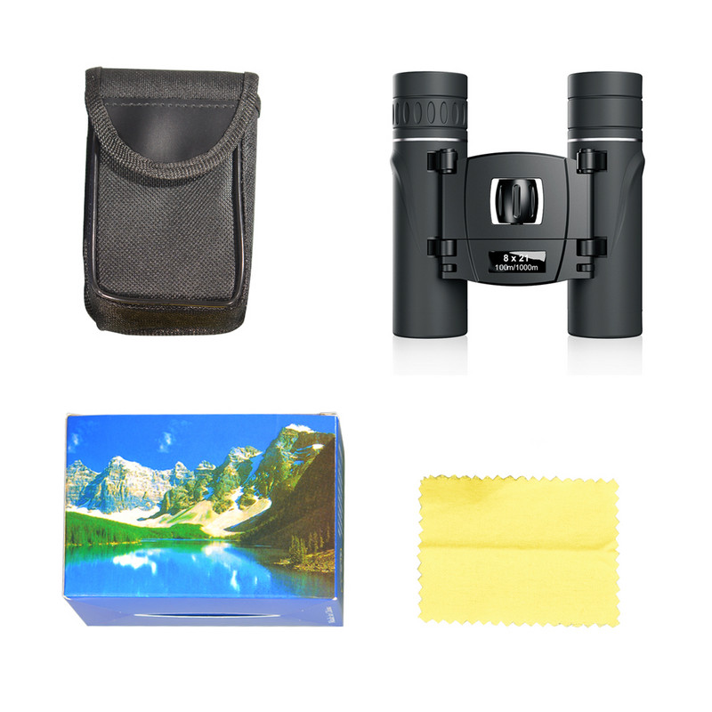 Ďalekohľad APEXEL 8X21 Mini vreckový kompaktný HD ďalekohľad s objektívom so zoomom, jednoduché zaostrovanie, prenosný vonkajší ďalekohľad na kempovanie a cestovanie