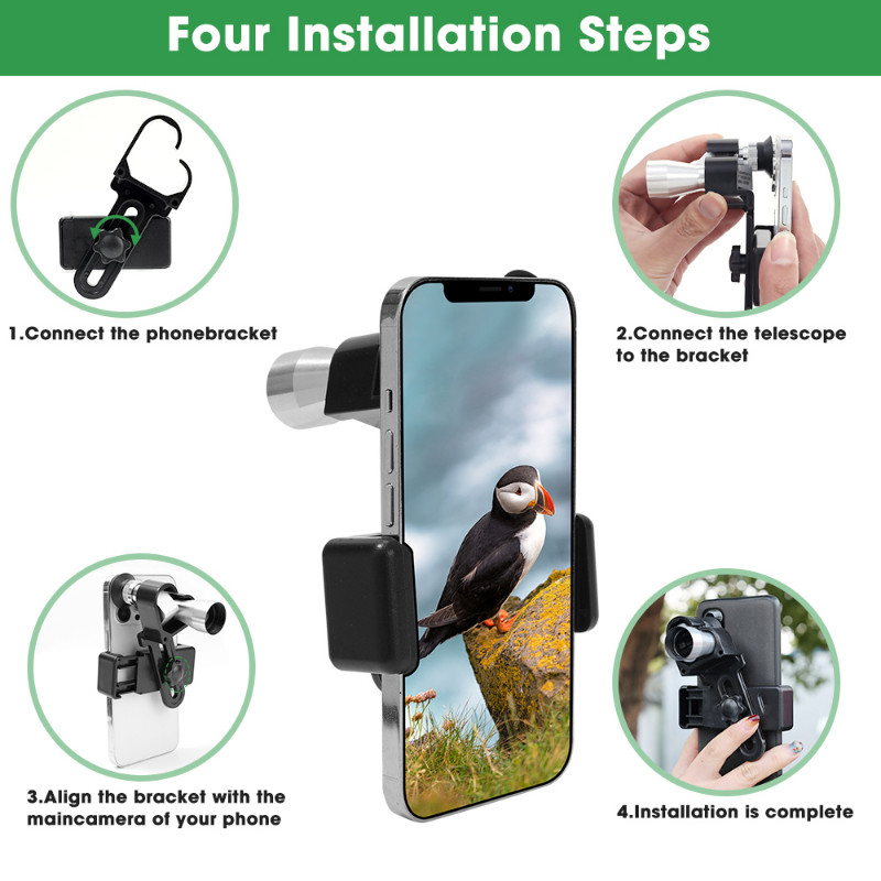 Taktiskais mini monokulārais teleskops HD nakts ūdensnecaurlaidīgs kabatas teleskops militārā tālummaiņa 8x20 monokulārais āra teleskops ceļojumiem