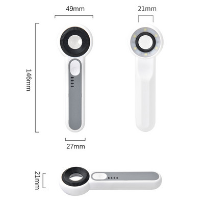 48 Μεγεθυντικός φακός LED 2 Λειτουργίες Ρυθμιζόμενος Αναδιπλούμενος Μεγεθυντικός φακός ανάγνωσης 5x Μεγεθυντικός φακός χειρός Seniors Παιδικά βιβλία