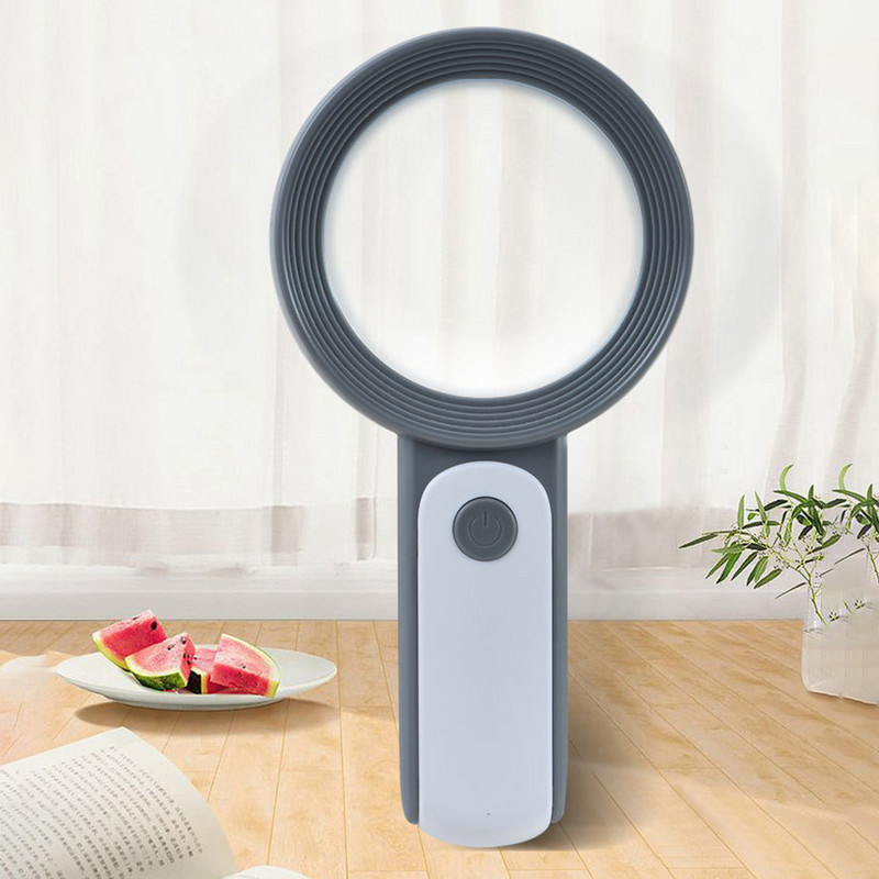 LED-es fényű optikai régi olvasó Dropship kézi 30X megvilágított nagyító mikroszkóp nagyítós olvasást segítő nagyító