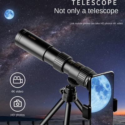 10-300x40 mm-es monokuláris teleszkóp Professzionális HD hordozható távcső Erőteljes távcső vadászati turizmushoz, kempingezéshez