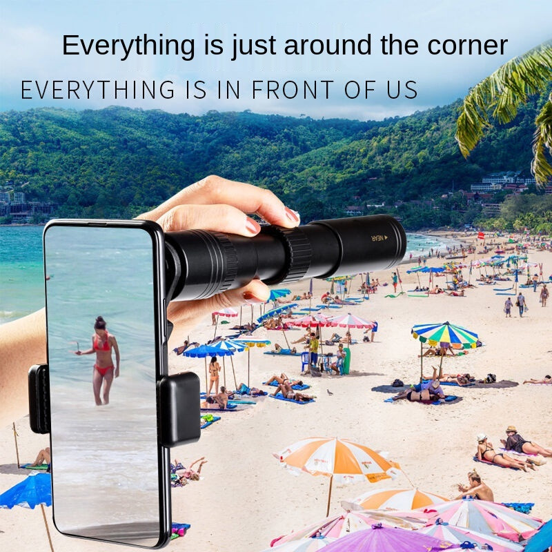 10-300x40 mm-es monokuláris teleszkóp Professzionális HD hordozható távcső Erőteljes távcső vadászati turizmushoz, kempingezéshez