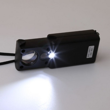 Μεγεθυντικός φακός 30X 60X 90X Μεγεθυντικός φακός Αξιολόγηση κοσμημάτων Ανάγνωση υψηλής μεγέθυνσης φακός φακού ανιχνευτής νομίσματος με LED UV