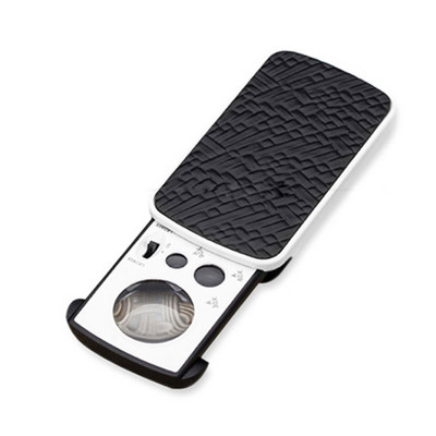 Nagyító 30X 60X 90X Nagyító Ékszer Értékelő Olvasás Nagy nagyítású Lencse Nagyító Valuta detektor LED UV-vel