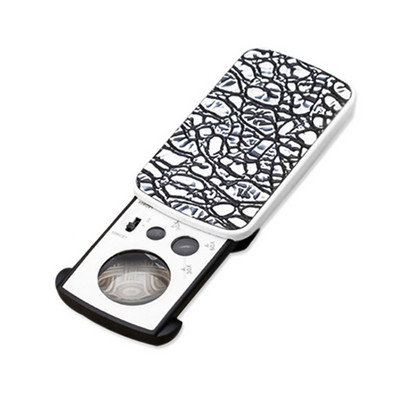 Nagyító 30X 60X 90X Nagyító Ékszer Értékelő Olvasás Nagy nagyítású Lencse Nagyító Valuta detektor LED UV-vel