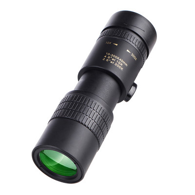 Telescop monocular cu prismă BAK4 10-300X40mm lunetă cu suport pentru smartphone și trepied pentru adulți Observarea păsărilor Camping Drumeții