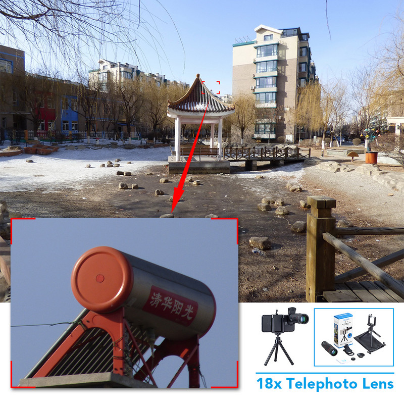 APEXEL 18X25 Monokularni zum telefoto objektiv za mobilni telefon sa stativom za kampiranje Turizam Prijenosni spekter Mini teleskop