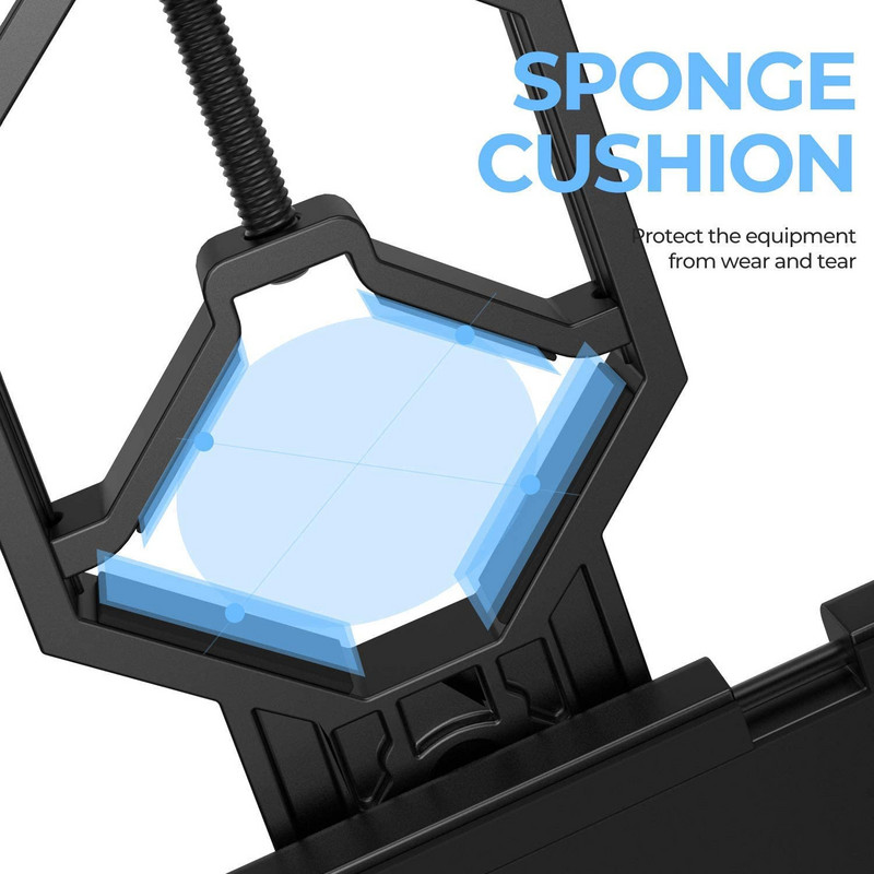 Nastaviteľný univerzálny adaptér pre držiak telefónu, vhodný pre väčšinu telefónov, adaptér pre telefón s teleskopom pre monokulárne aj binokulárne ďalekohľady