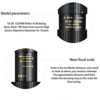 10-300x40 метален монокъл HD Zoom телескоп преносим телескоп мощен бинокъл със статив и държач за телефон за къмпинг пътуване