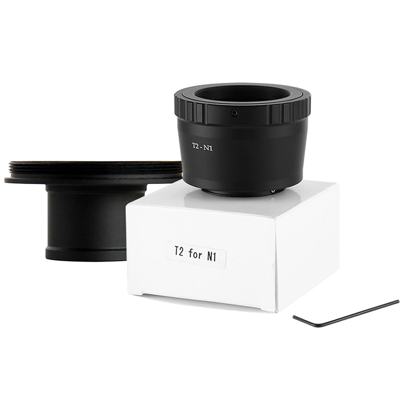 1,25"-es T-bajonettes fém teleszkóp-adapterkészlet tükör nélküli fényképezőgép-tartozék Canon EOS Nikon Sony T-gyűrűs csillagászati fényképezés
